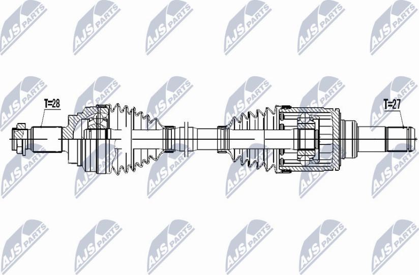 NTY NPW-BM-053 - Приводний вал autocars.com.ua