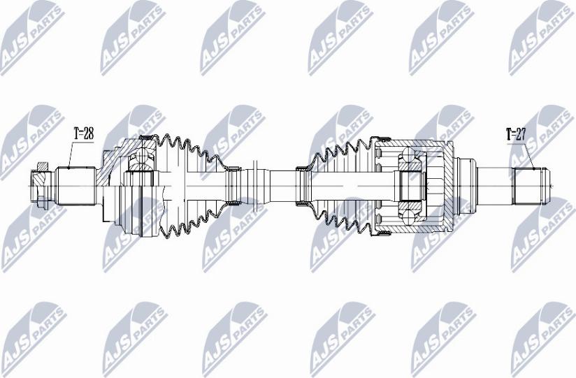 NTY NPW-BM-054 - Приводний вал autocars.com.ua