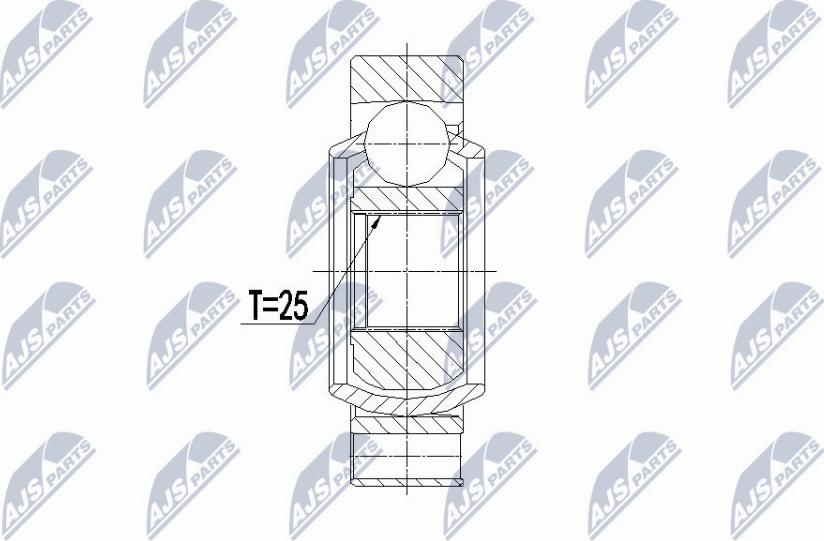 NTY NPW-BM-068 - Шарнірний комплект, ШРУС, приводний вал autocars.com.ua