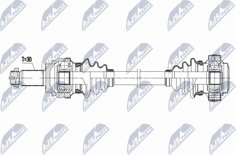 NTY NPW-BM-071 - Приводний вал autocars.com.ua