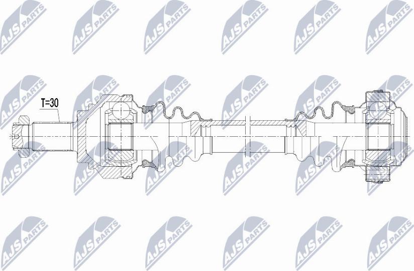 NTY NPW-BM-083 - Приводний вал autocars.com.ua