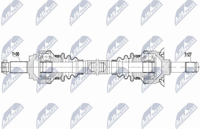 NTY NPW-BM-085 - Приводний вал autocars.com.ua