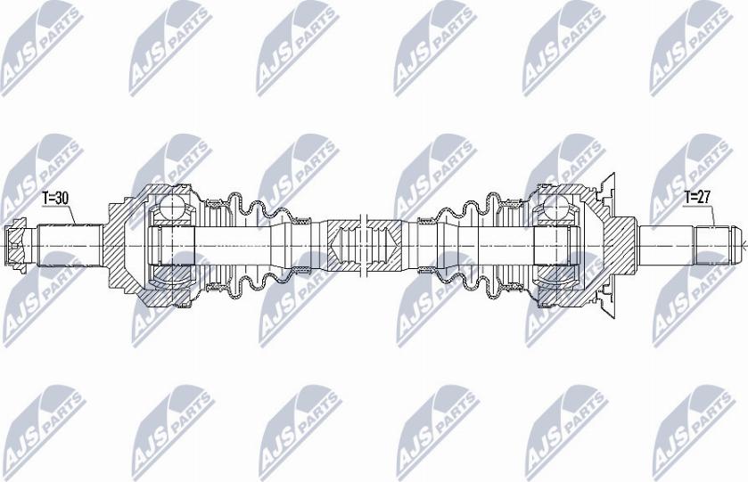 NTY NPW-BM-087 - Приводний вал autocars.com.ua