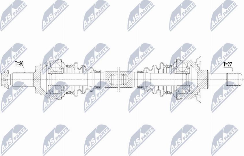 NTY NPW-BM-099 - Приводной вал avtokuzovplus.com.ua