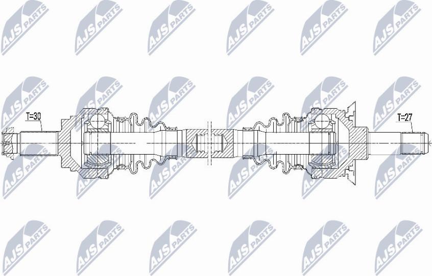 NTY NPW-BM-101 - Приводной вал avtokuzovplus.com.ua