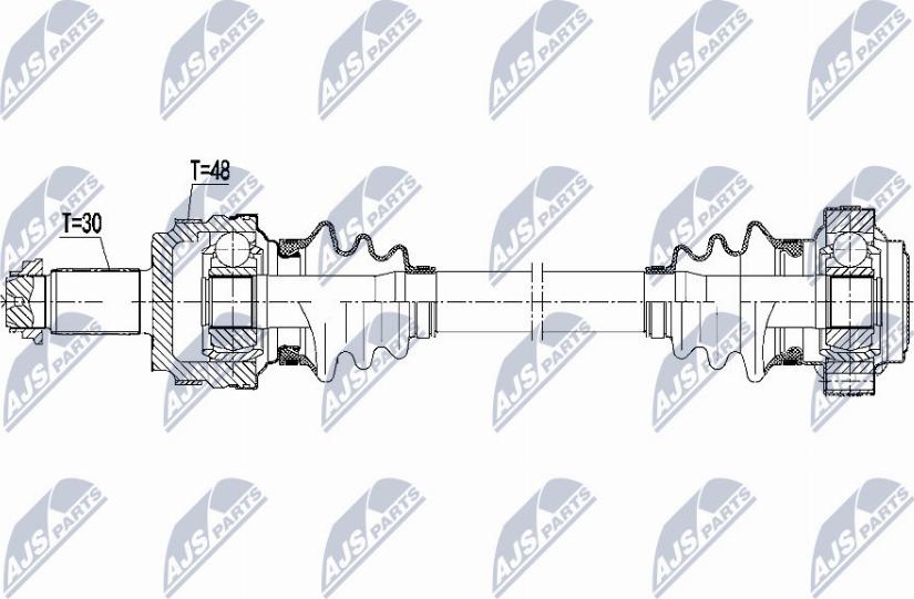 NTY NPW-BM-107 - Приводной вал avtokuzovplus.com.ua