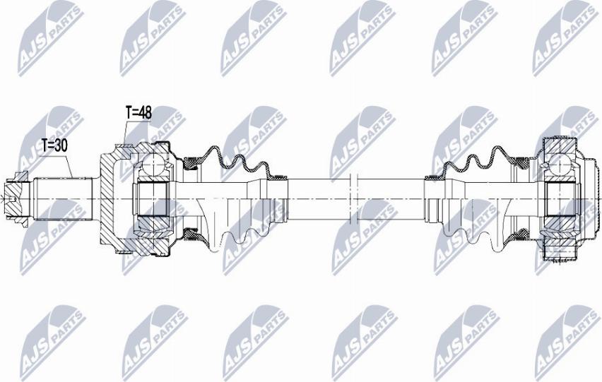 NTY NPW-BM-109 - Приводной вал avtokuzovplus.com.ua