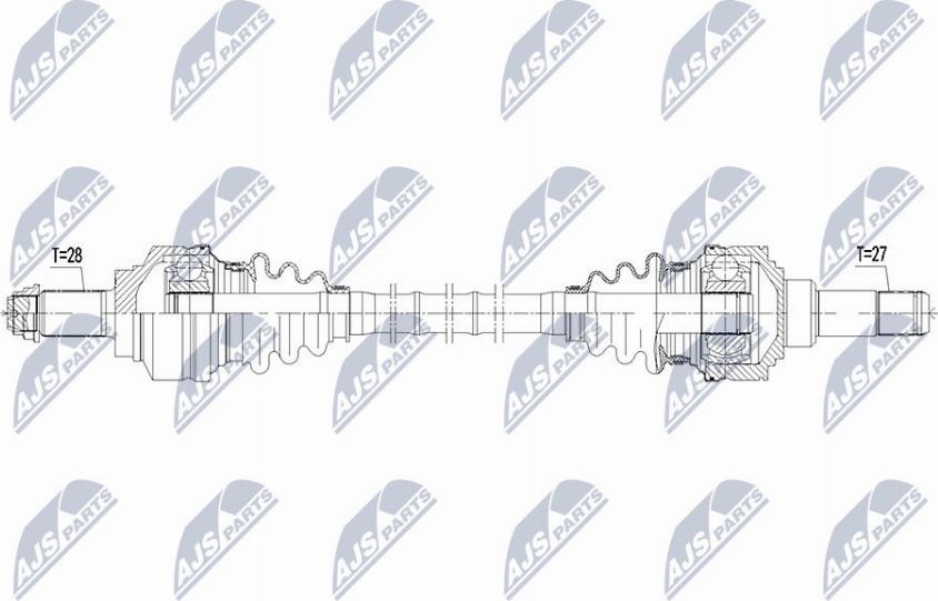 NTY NPW-BM-111 - Приводной вал avtokuzovplus.com.ua