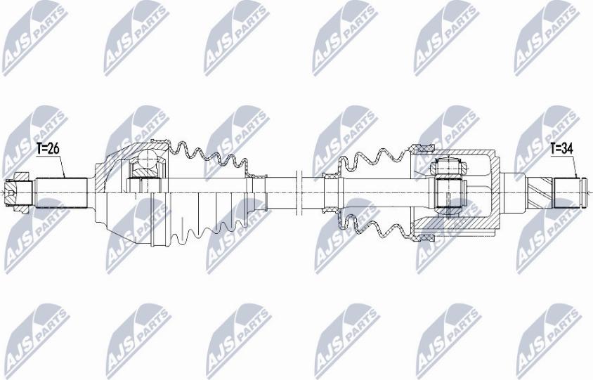 NTY NPW-BM-125 - Приводний вал autocars.com.ua