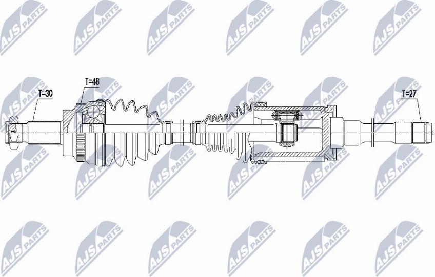 NTY NPW-BM-145 - Приводний вал autocars.com.ua