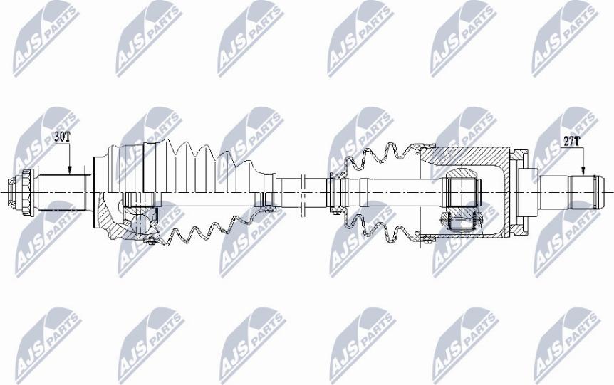 NTY NPW-BM-151 - Приводний вал autocars.com.ua