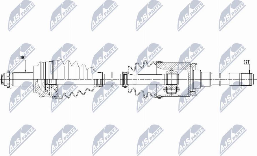 NTY NPW-BM-152 - Приводной вал avtokuzovplus.com.ua