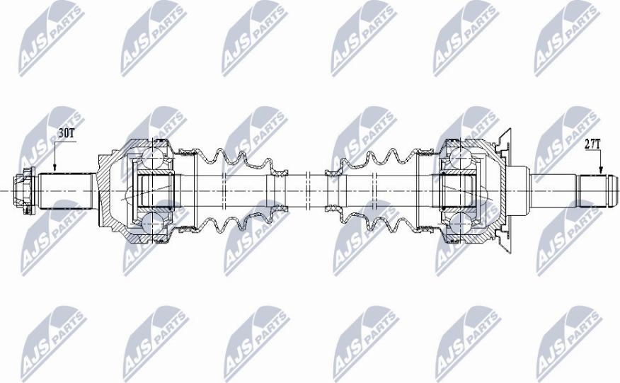 NTY NPW-BM-153 - Приводной вал avtokuzovplus.com.ua