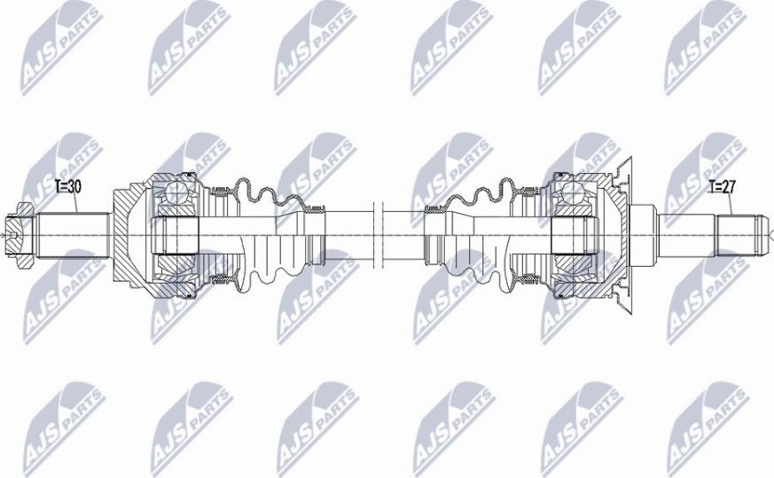 NTY NPW-BM-159 - Приводной вал avtokuzovplus.com.ua