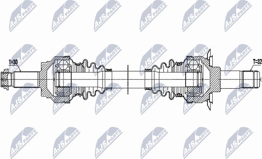 NTY NPW-BM-162 - Приводний вал autocars.com.ua