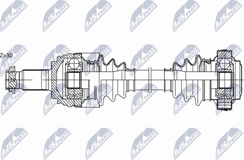 NTY NPW-BM-174 - Приводний вал autocars.com.ua