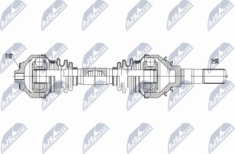 NTY NPW-BM-176 - Приводной вал avtokuzovplus.com.ua