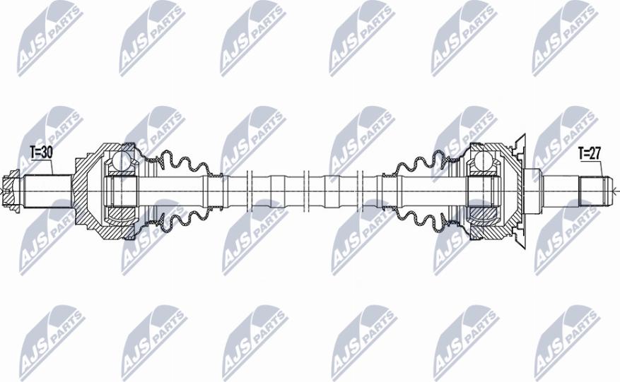 NTY NPW-BM-189 - Приводной вал avtokuzovplus.com.ua