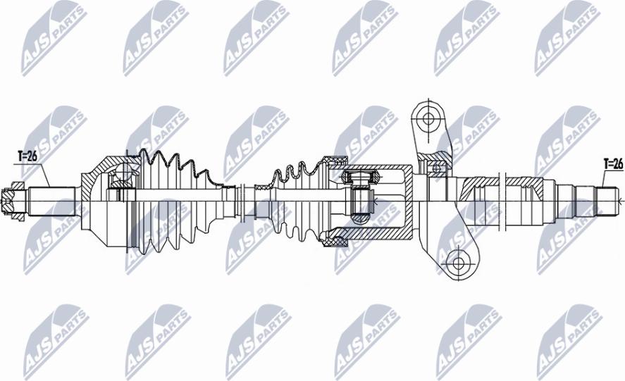 NTY NPW-BM-190 - Приводний вал autocars.com.ua