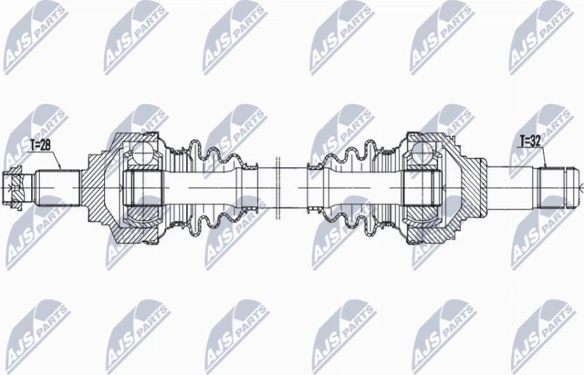 NTY NPW-BM-194 - Приводной вал avtokuzovplus.com.ua