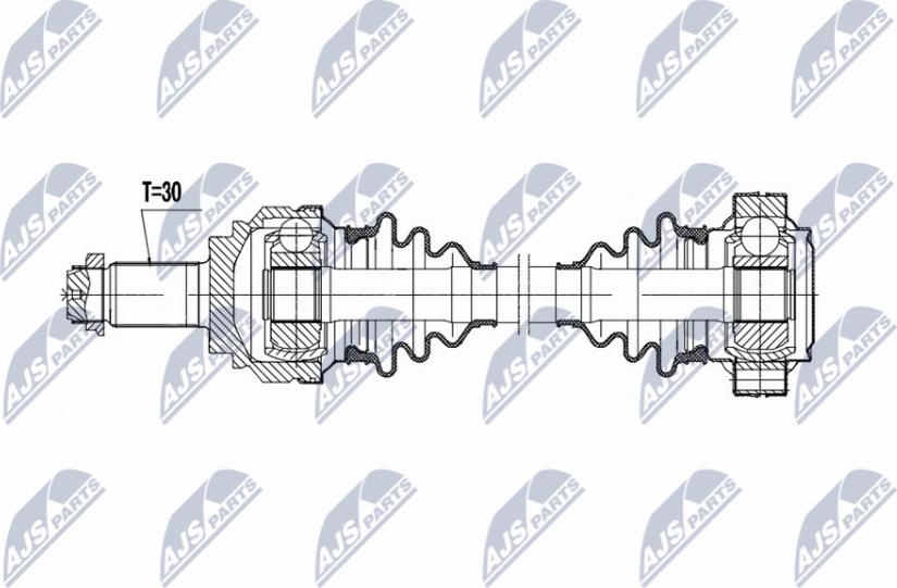 NTY NPW-BM-212 - Приводной вал avtokuzovplus.com.ua