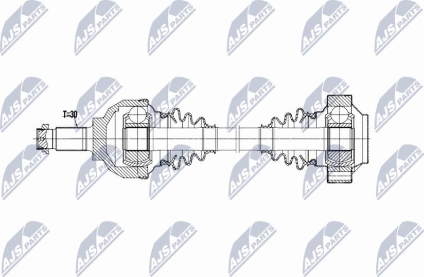 NTY NPW-BM-218 - Приводний вал autocars.com.ua
