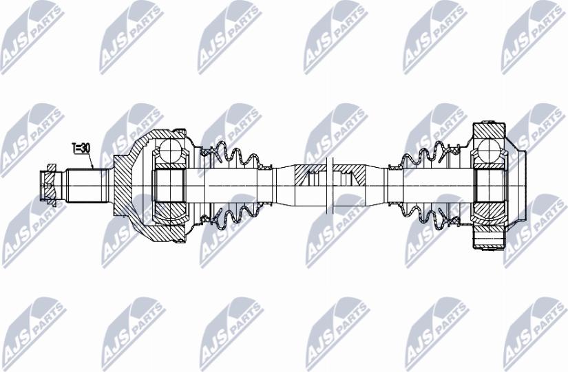 NTY NPW-BM-221 - Приводний вал autocars.com.ua
