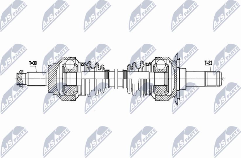 NTY NPW-BM-223 - Приводний вал autocars.com.ua