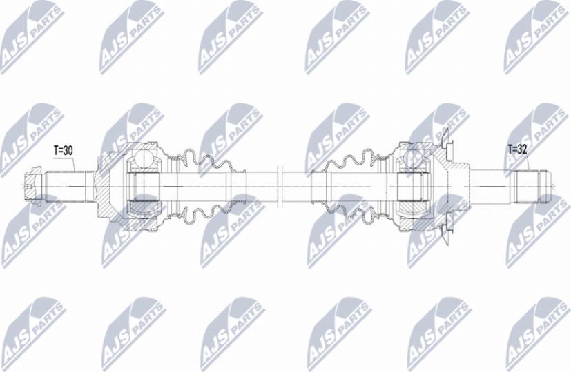 NTY NPW-BM-230 - Приводной вал avtokuzovplus.com.ua