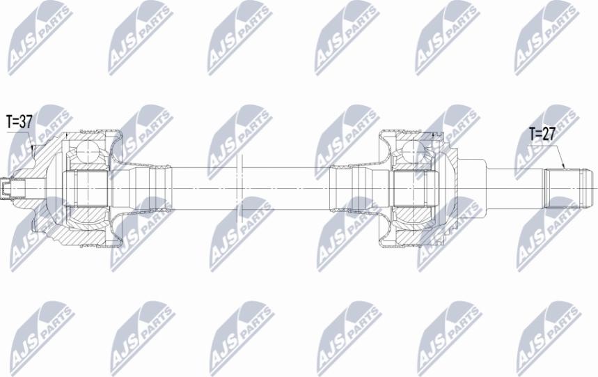 NTY NPW-BM-237 - Приводний вал autocars.com.ua