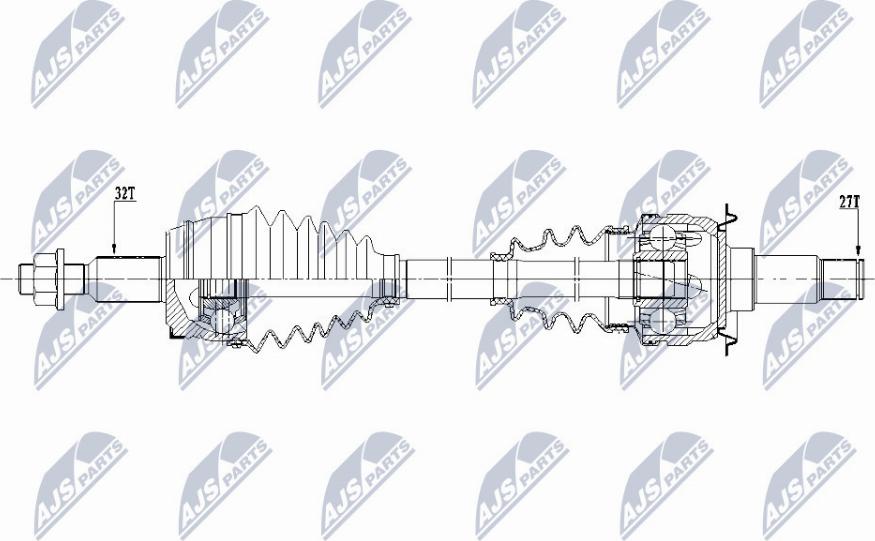 NTY NPW-CH-084 - Приводной вал avtokuzovplus.com.ua