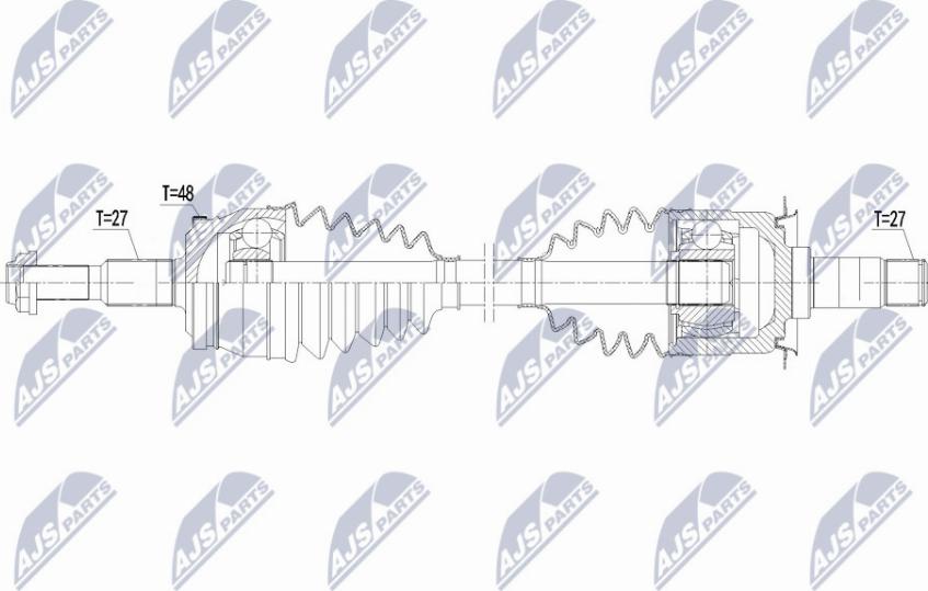 NTY NPW-CH-088 - Приводной вал avtokuzovplus.com.ua