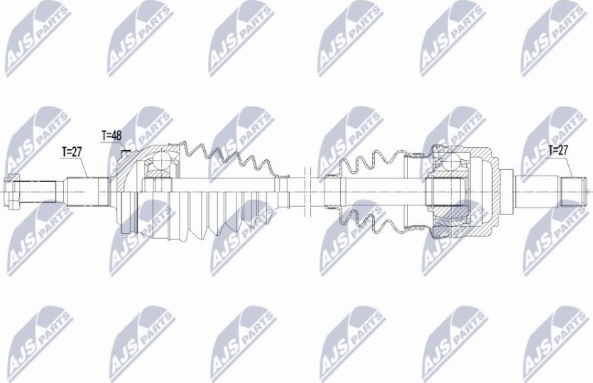 NTY NPW-CH-090 - Приводной вал avtokuzovplus.com.ua