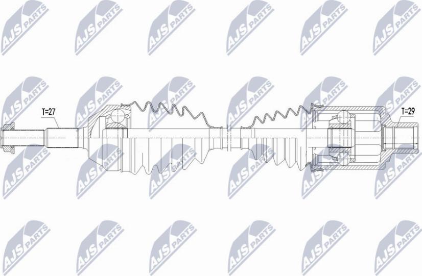 NTY NPW-CH-098 - Приводной вал avtokuzovplus.com.ua