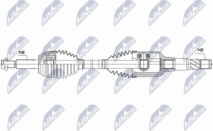 NTY NPW-CH-112 - Приводний вал autocars.com.ua