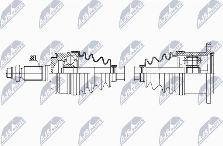 NTY NPW-CH-160 - Приводний вал autocars.com.ua