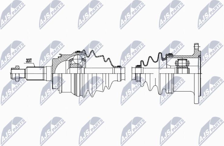 NTY NPW-CH-163 - Приводний вал autocars.com.ua