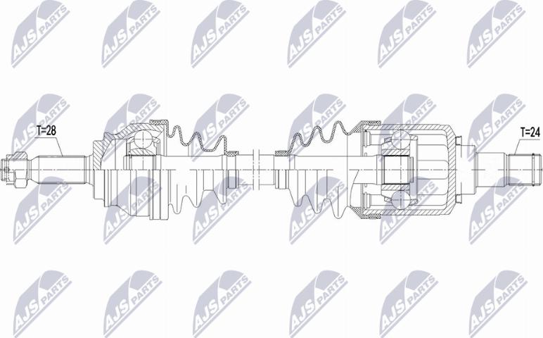 NTY NPW-CH-180 - Приводний вал autocars.com.ua