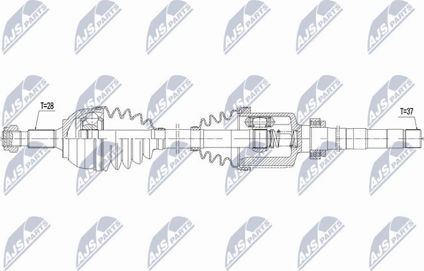 NTY NPW-CT-061 - Приводной вал avtokuzovplus.com.ua