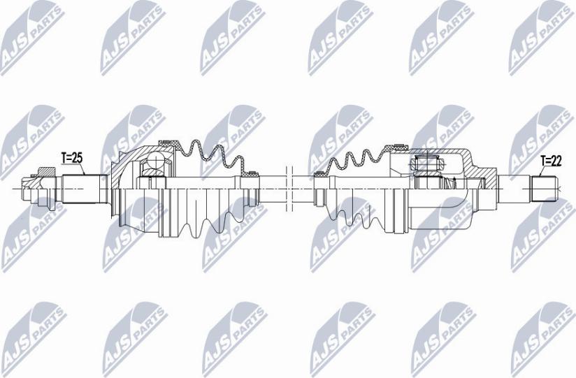 NTY NPW-CT-069 - Приводной вал avtokuzovplus.com.ua