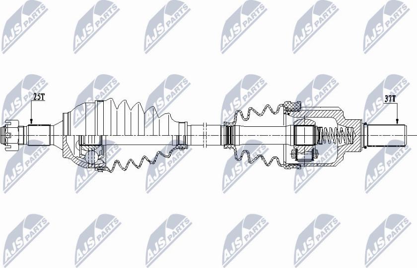 NTY NPW-CT-077 - Приводний вал autocars.com.ua