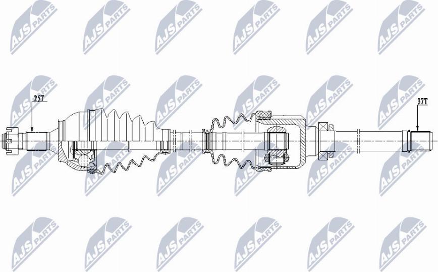 NTY NPW-CT-081 - Приводний вал autocars.com.ua