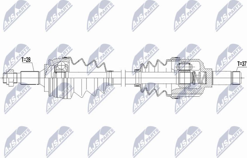 NTY NPW-CT-089 - Приводной вал avtokuzovplus.com.ua