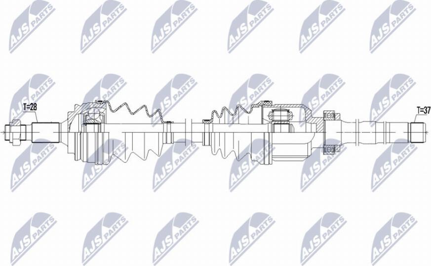 NTY NPW-CT-091 - Приводний вал autocars.com.ua