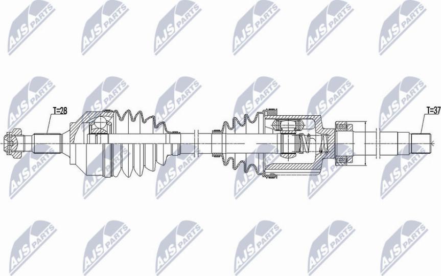 NTY NPW-CT-099 - Приводной вал avtokuzovplus.com.ua