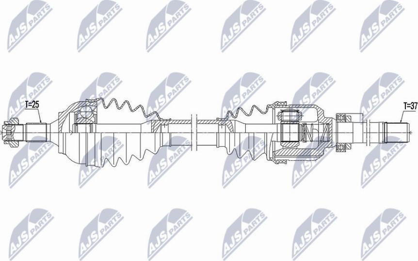 NTY NPW-CT-107 - Приводний вал autocars.com.ua