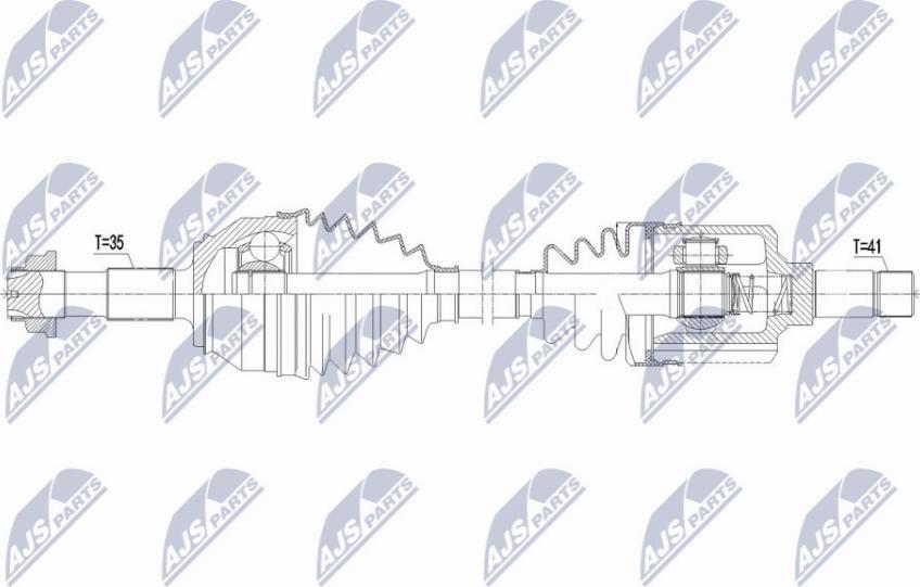 NTY NPW-CT-117 - Приводний вал autocars.com.ua