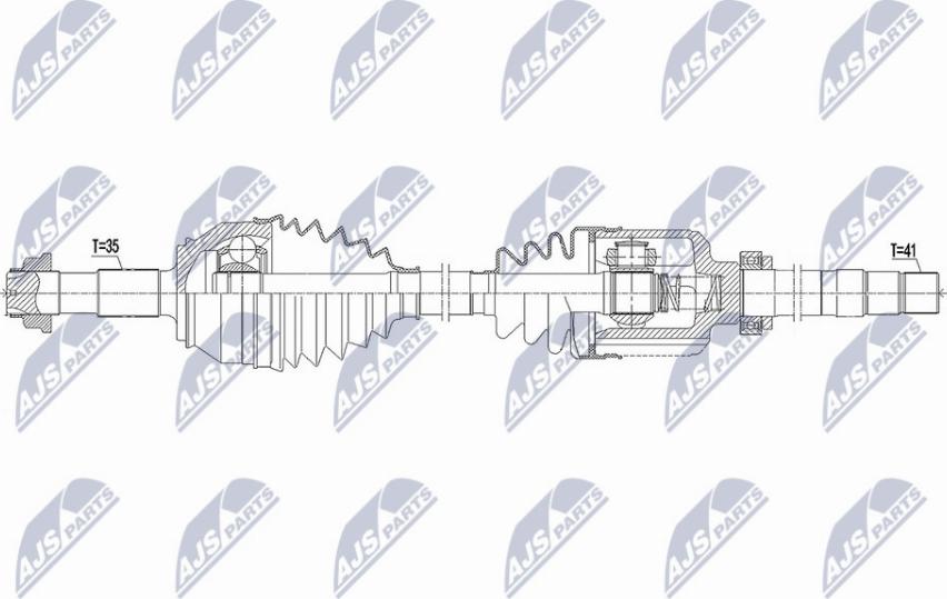 NTY NPW-CT-119 - Приводний вал autocars.com.ua