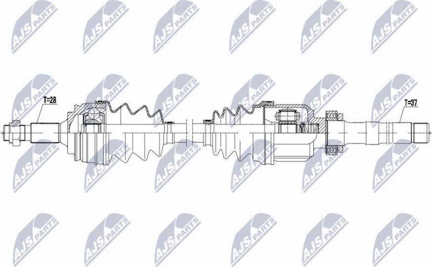 NTY NPW-CT-123 - Приводной вал avtokuzovplus.com.ua