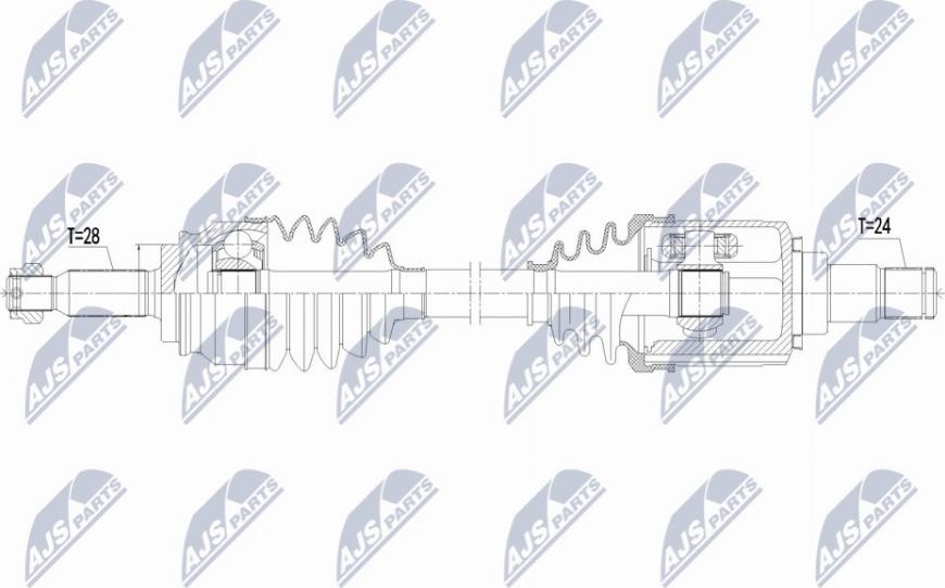 NTY NPW-CT-125 - Приводний вал autocars.com.ua